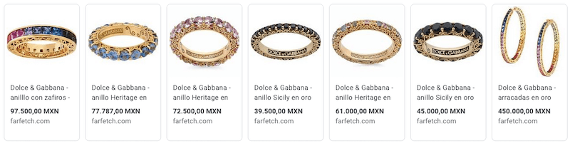 anillos dolce gabbana